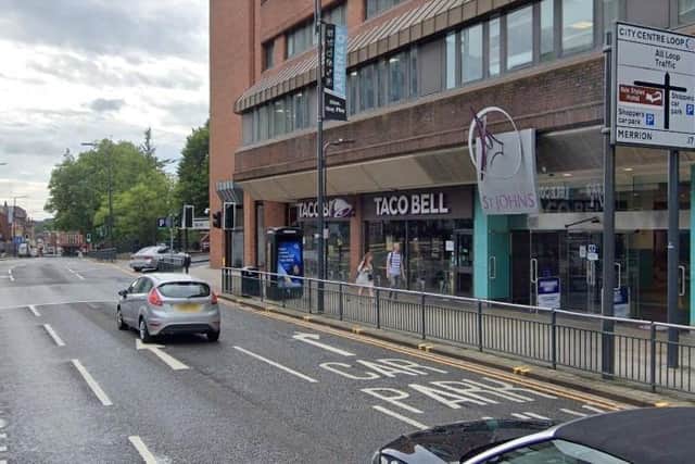Police have cordoned off part of Merrion Street as they investigate the attack (Photo: Google)