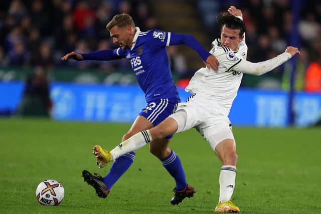 TRICKS WARNING - Kiernan Dewsbury-Hall says Leicester City have tricks up their sleeve for dealing with Leeds United in the Championship top-three clash on Friday night. Pic: Getty
