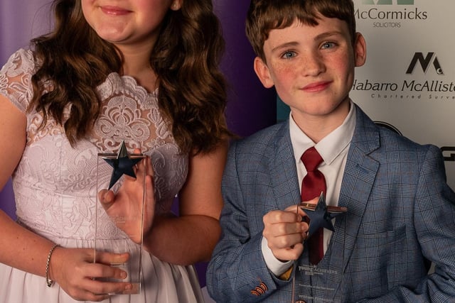 Isabella and William Flanagan won the prize for Personality of the Year, sponsored by Rudding Park. The Halifax twins are known to millions across the UK for their roles in Coronation Street where they play cousins.