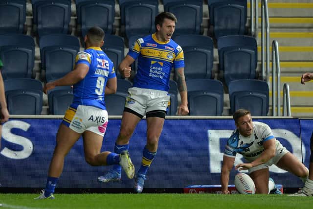Tom Briscoe needs one try for 150 in Super League. Picture by Bruce Rollinson.
