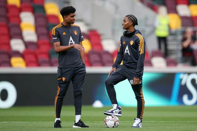 DIFFERENT SCENARIO - Cody Drameh, left, has impressed alongside Crysencio Summerville in Leeds United's training camp in Spain but could be set for a January exit. Pic: Getty