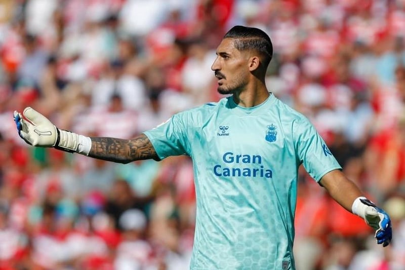 Las Palmas goalkeeper Alvaro Valles will be playing top flight football next season if he remains with the island club, after 34 appearances, 23 goals conceded and 19 clean sheets last season. Standing at 6ft 3in, he is an imposing figure and while some Leeds supporters may have reservations over Spanish goalkeepers, his track record speaks for itself. It is difficult to know what sort of goalkeeper Leeds' new manager will want, whether they prefer a shot-stopper or someone who can play out from the back, therefore a custodian with 37 clean sheets in 95 second tier appearances in Spain is a good place to start, regardless of stylistic preferences. (Photo by Álex Cámara/NurPhoto via Getty Images)