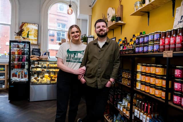 Leeds business Cheesy Living Co was founded by Jake Fischer and Soph Branowsky (Photo: James Hardisty)