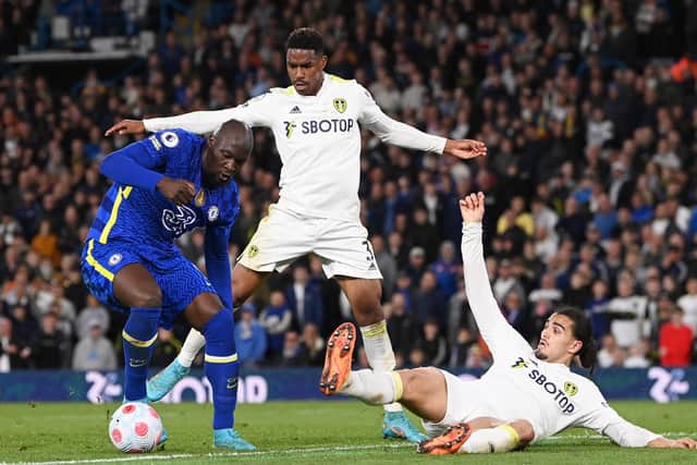 BIG CHANCE - Leeds United defender Junior Firpo will come into the starting line-up against Leicester City due to a niggle picked up by Pascal Struijk. Pic: Getty