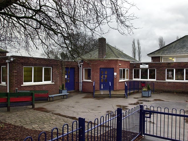 The school, on East Moor Road, Roundhay, is ranked 419th in the country in the 2023 guide. It received a total average 2020 Sat score of 330 from 58 pupils. Pictured in 2002.