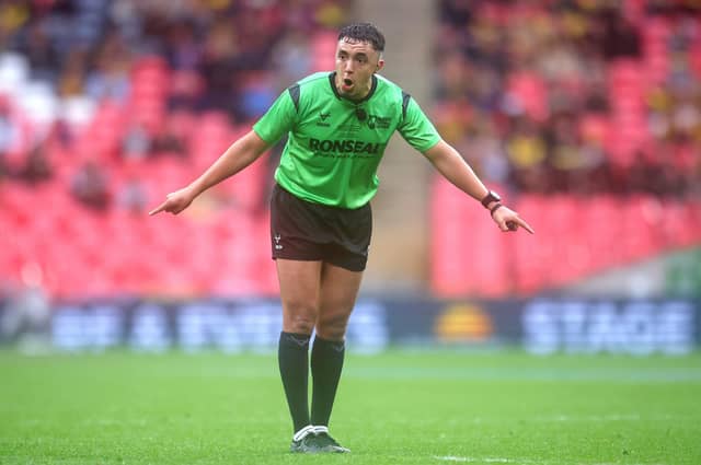 Referee Liam Rush. Picture by Ed Sykes/SWpix.com.