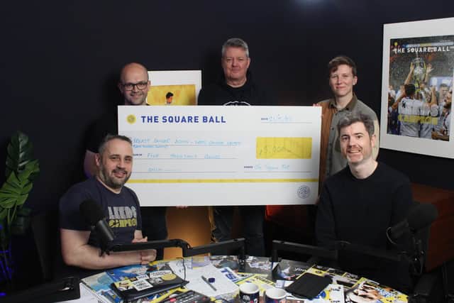 The Square Ball team: (L to R) Dan Moylan, Michael Normaton, Paul O'Dowd, Flora Snelson and Daniel Chapman (Pic: The Square Ball)