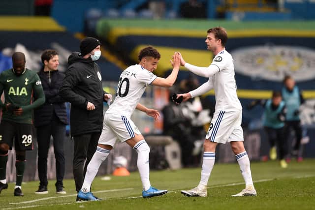 STRIKE PAIR - Leeds United striker Rodrigo injured his shoulder and missed the Brentford game, while Patrick Bamford has been working his way back to full fitness from a calf problem. Pic: Getty
