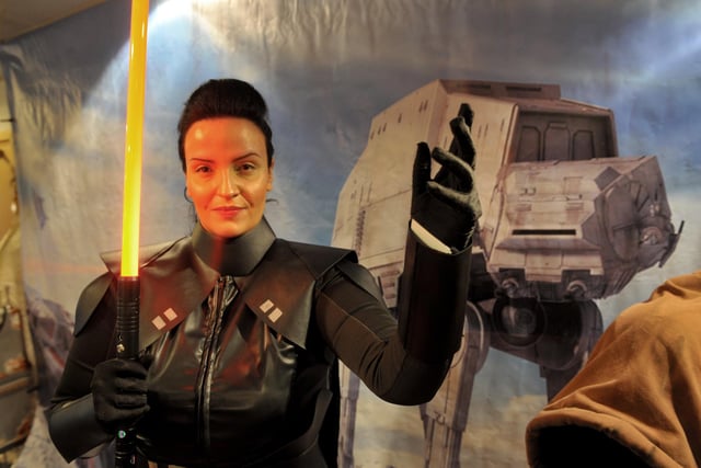 Rebecca Pilkington as inquisitor Reva from the Star Wars and Disney+ Obi-Wan Kenobi series.