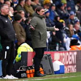 DRAW WISH - Leeds United boss Daniel Farke reacts on the touchline during the Emirates FA Cup Third Round match between Peterborough United and Leeds United. It was Leeds' 13th straight away draw in the competition. Pic: Marc Atkins/Getty Images