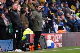 DRAW WISH - Leeds United boss Daniel Farke reacts on the touchline during the Emirates FA Cup Third Round match between Peterborough United and Leeds United. It was Leeds' 13th straight away draw in the competition. Pic: Marc Atkins/Getty Images