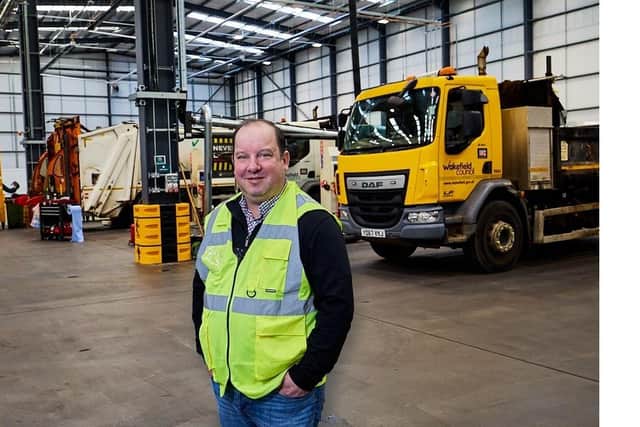 Matthew Morley, Wakefield Council's cabinet member for planning and highways, said the authority new transport deport was part of ongoing investment in staff and infrastructure. Image: Wakefield Council