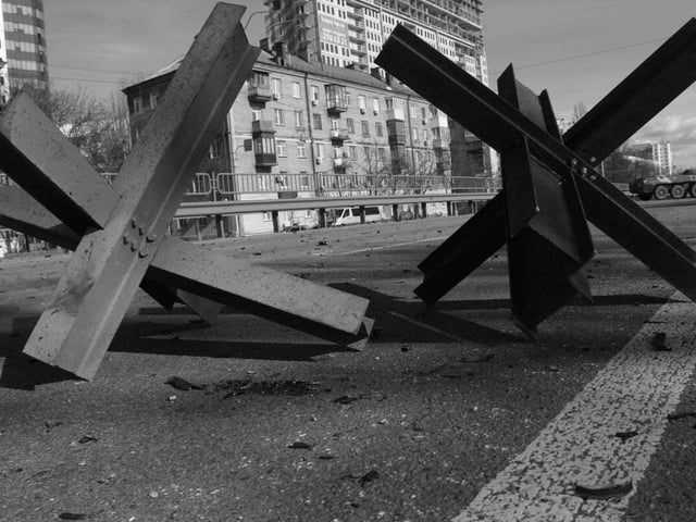 Scenes in the capital city of Kyiv in Ukraine. Dmitri Lebedev is chairman of the board of directors with the privately owned Bank Rossiya, which is considered by the US to be “the personal bank for senior officials of the Russian Federation” including Mr Putin’s inner circle. Mr Lebedev is also high up in asset management company ABR Management, and insurance heavyweight Sogaz – both of which are Bank Rossiya affiliates. Picture, Maria Volkova