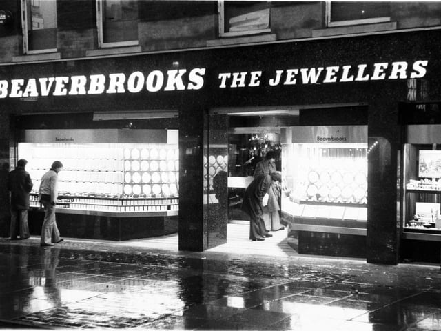 Beaverbrooks jewellers in November 1975.