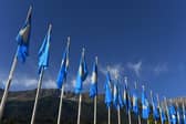 Welcome to Yorkshire flags. (Pic credit: Bruce Rollinson)
