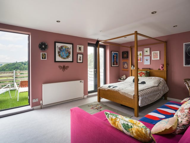 Two bedrooms on the first floor have access to the roof terrace, with miles of uninterrupted views.