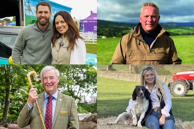 TV stars at this year’s Great Yorkshire Show include Kelvin and Liz Fletcher, of Fletchers On The Farm,Jules Hudson of Escape to the Country, The Yorkshire Vet, Peter Wright and Harriet Cowan, of Clarkson's Farm.