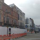 The former Debenhams building in Briggate is due to be redeveloped, with the upper floors being turned into student accommodation.