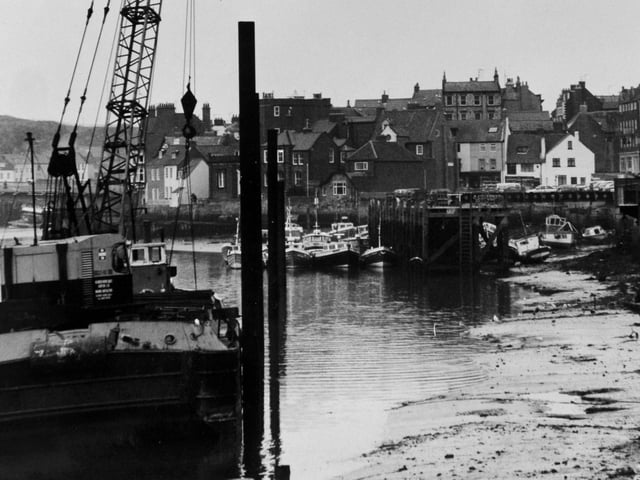 February 1980 and  work was underway to build pontoons and berths for 90 pleasure craft at Whitby Harbour to meet the fast growing demand from boat owners.