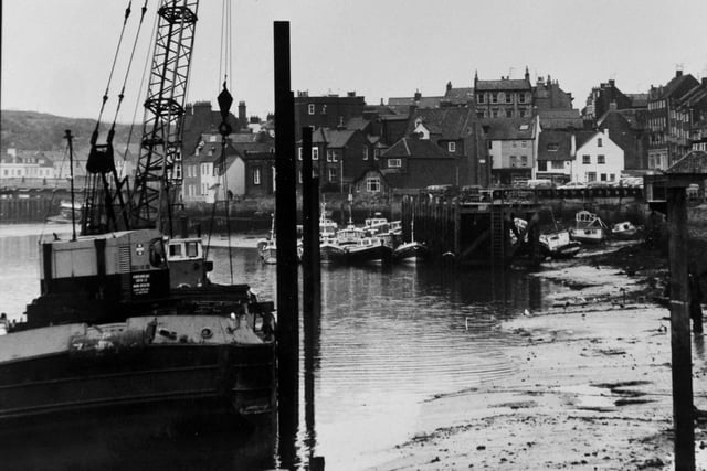 February 1980 and  work was underway to build pontoons and berths for 90 pleasure craft at Whitby Harbour to meet the fast growing demand from boat owners.