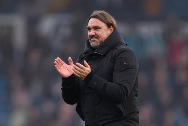 IMPRESSED: Leeds United manager Daniel Farke, above, with the development of 20-year-old Whites forward Mateo Joseph. Photo by George Wood/Getty Images.