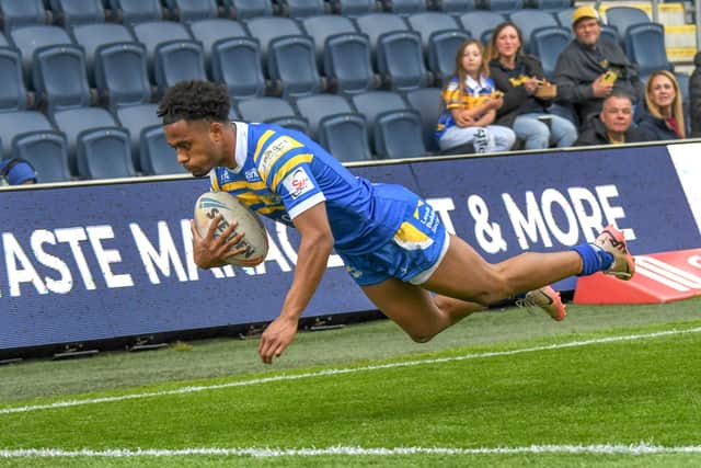 Marcus Qareqare could come into Leeds Rhinos' 17 for the academy Grand Final against Warrington Wolves after being 18th man in last week's reserves decider. Picture by David Harrison.