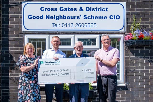 Councillor James Lewis, Leader of Leeds City Council was on hand to present a cheque for £3,000