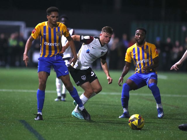 Made some good runs in behind and had Pompey’s best shot of the game.