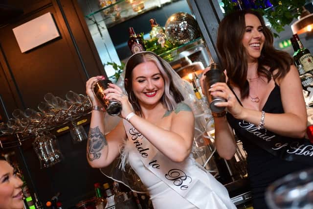 Revolution Electric Press - hen do in action. Cocktail masterclass.
