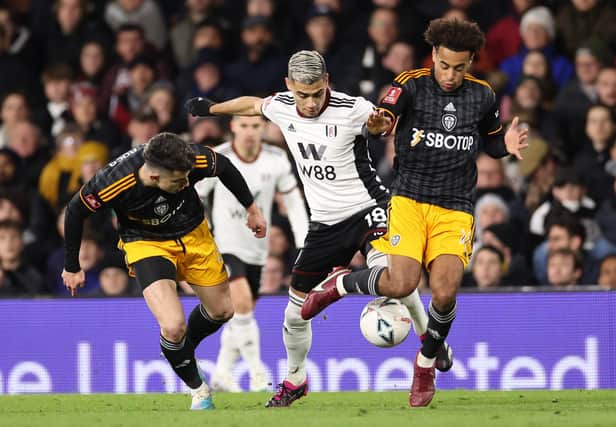 MIDFIELD EXPERIMENT - Javi Gracia went with a three in the middle for Leeds United but Marc Roca, Tyler Adams and Weston McKennie struggled to give control in possession. Pic: Getty