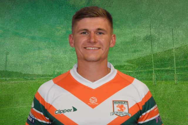 Lewis Wray has returned to Hunslet after a year out of rugby league. Picture by Hunslet RLFC.