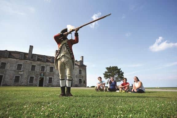 Revisit historic Old Fort Niagara's divergent past, not with whimper, but all too realistic musket firing bang!