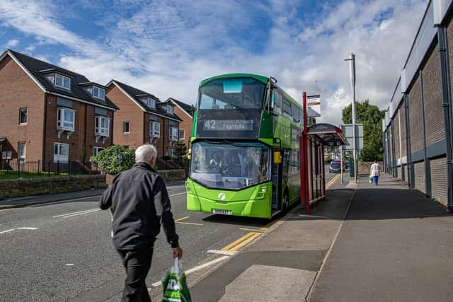 The Number 42 bus route on Oldfield Lane in Leeds is among those to have contained outdated information. Picture: Tony Johnson