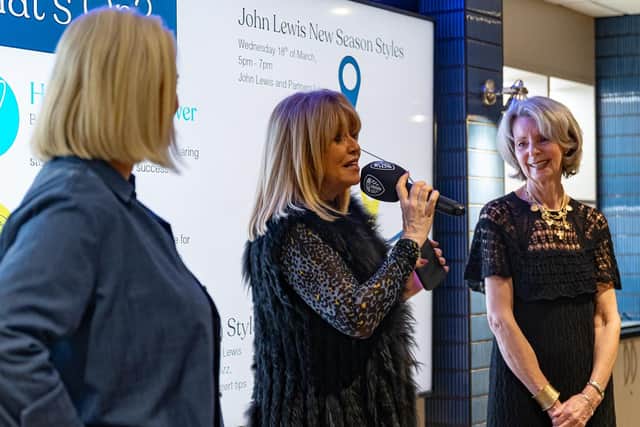 Christine with her Primed for Life co-founders Rachel Peru and Bernadette Gledhill at a recent Smart Works Leeds event to launch its International Women's Day 2026 programme. Picture: @itsjustjoephoto