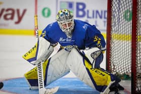 GOSP-WALL: Sam Gospel was in 'outstanding' form for Leeds Knights over the past few days, particularly at Bristol Pitbulls where he recorded a shutout in an 8-0 win, Picture: Steve Cunningham/Knights Media.