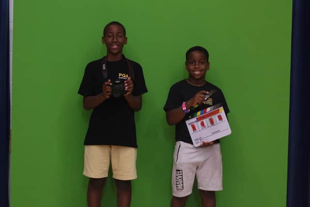 Last year's winners, Aiden and Elias (above) saw their creation screened at the BFI - now the film competition encourages all young people to transform passive scrolling into creativity