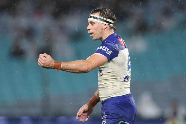New Castleford Tigers signing Blake Taaffe seen during Canterbury Bulldogs' NRL game agianst the Dolphins at Accor Stadium on May 22 this year. Picture by Cameron Spencer/Getty Images.