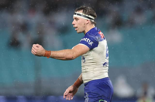 New Castleford Tigers signing Blake Taaffe seen during Canterbury Bulldogs' NRL game agianst the Dolphins at Accor Stadium on May 22 this year. Picture by Cameron Spencer/Getty Images.