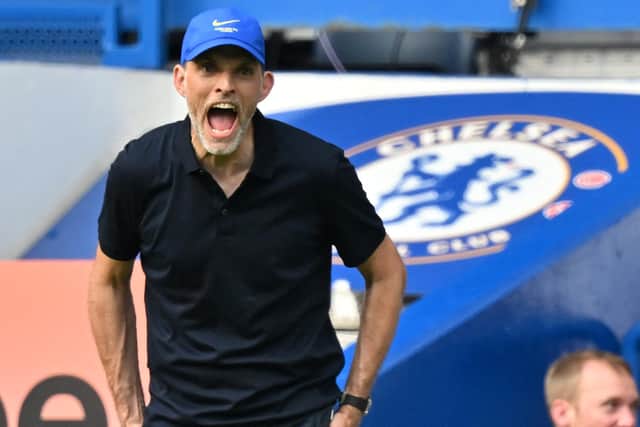 BAN: But a temporarily suspended one for Chelsea boss Thomas Tuchel. Photo by GLYN KIRK/AFP via Getty Images.
