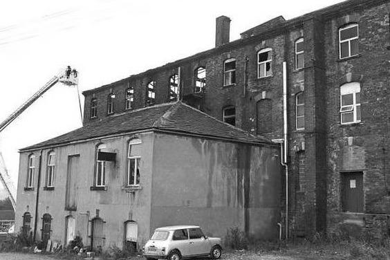 Fire at Queen's Mill in the town.