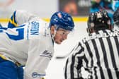 ON TARGET: Matt Barron scored a late power play goal, but it wasn't enough to prevent a 6-2 defeat for Leeds Knights at Milton Keynes Lightning. Picture: Jacob Lowe/Knights Media.