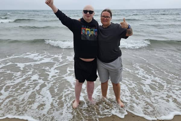 Mark enjoyed his life-changing trip alongside Support Worker Zoe.