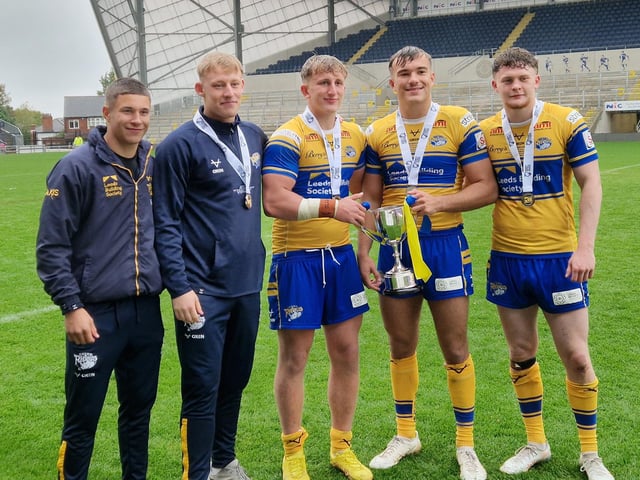 Rhinos won the 2025 reserves Grand Final and lost to the same opponents in the academy title decider. Who were the opponents?