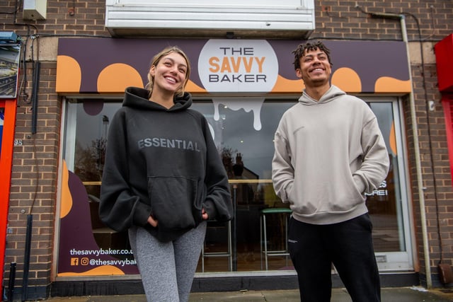 Leeds entrepreneur Savannah Roqaa and her partner Jordan Simms (pictured) opened their first Savvy Baker cafe in Roundhay in March. The cafe stocks the familiar Savvy Baker brownies, brookies, cookies, flapjacks, cakes, tarts and sticky stuff, as well as North Star coffee.