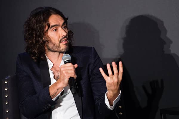 Russell Brand pictured during an event at Esquire Townhouse, Carlton House Terrace, on October 14, 2017 in London.