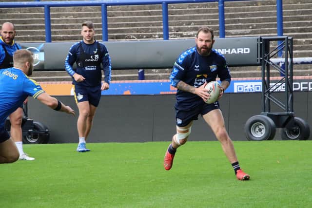 Adam Cuthbertson returned to training with Rhinos this week ahead of his swansong against New Zealand. Picture by Phil Daly/Leeds Rhinos.
