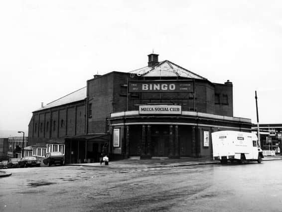 The Crescent Social Club, formerly the Crescent Cinema, at the junction of Dewsbury Road and Parkside Lane in May 1979. The building opened as a cinema on 1st August 1921 and closed on July 6, 1968.