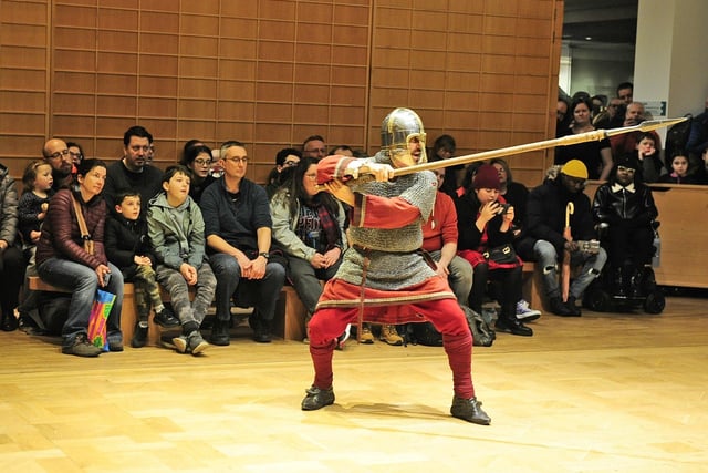 Activities at the event include seeing Vikings battling Saxons in live combat.