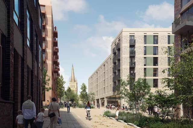 Major plans have been revealed to demolish The Ridings shopping centre in Wakefield. CGI of how the site could looks after redevelopment. Image: Wakefield Council