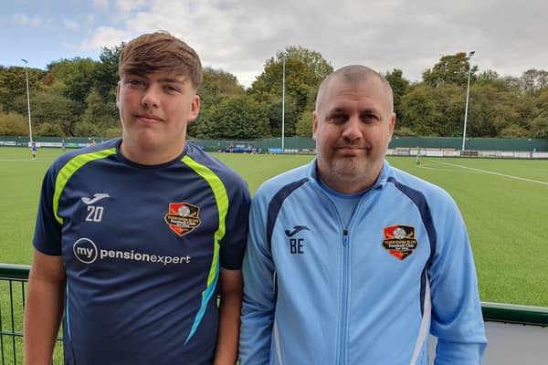 Ben Edwards, from Hemsworth, started the Yorkshire Elite Football Club last October after his son Tom's injury while playing junior football.